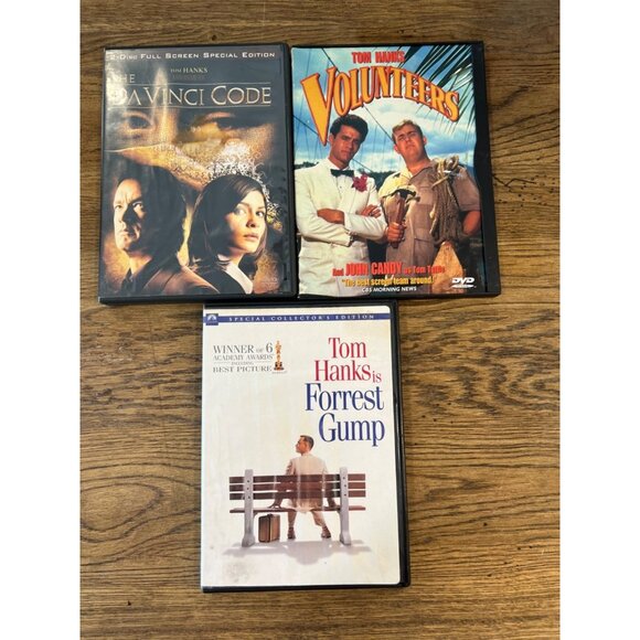 Tom Hanks 7 Movie Lot Collection DVDs Forrest Gump Volunteers The Da Vinci Code - Picture 3 of 5